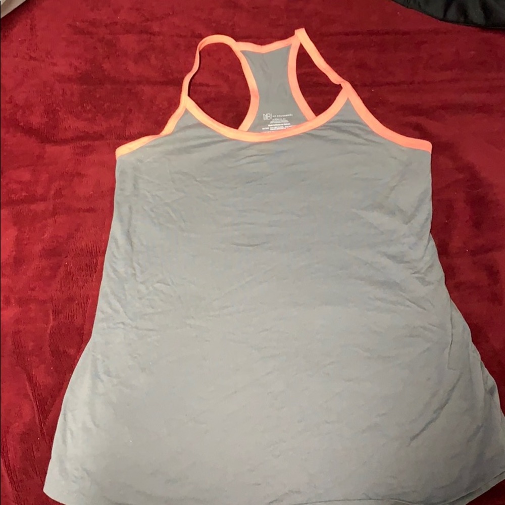 Gray and pink tank top